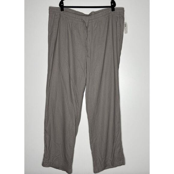 New Old Navy Mid-Rise Soft Wide-Leg Linen-Blend Pants Women's Plus Size XXL Tall - Picture 7 of 7